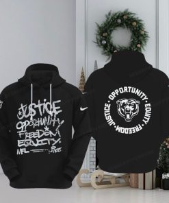 NFL Chicago Bears Justice Opportunity Equity Freedom Hoodie