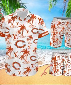 NFL Chicago Bears Louis Vuitton Logo Pattern Hawaiian Shirt & Shorts