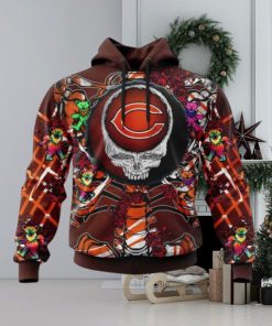 NFL Chicago Bears Mix Grateful Dead, Personalized Name & Number Specialized Concepts Kits 3D Hoodie