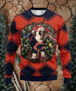 NFL Chicago Bears Pub Dog Christmas Ugly 3D Sweater For Men And Women Gift Ugly Christmas