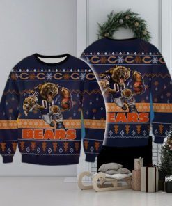 NFL Chicago Bears Star Knitted Xmas Sweater For Men Women