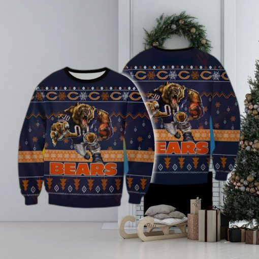 NFL Chicago Bears Star Knitted Xmas Sweater For Men Women