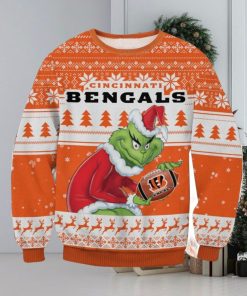 NFL Cincinnati Bengals Grinch Ugly Christmas Sweater Trending Sweater For 2023 Christmas Holidays