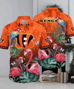 NFL Cincinnati Bengals Hawaii Shirt Flamingo And Flower Aloha Shirt