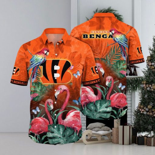 NFL Cincinnati Bengals Hawaii Shirt Flamingo And Flower Aloha Shirt