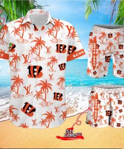 NFL Cincinnati Bengals Louis Vuitton Logo Pattern Hawaiian Shirt & Shorts