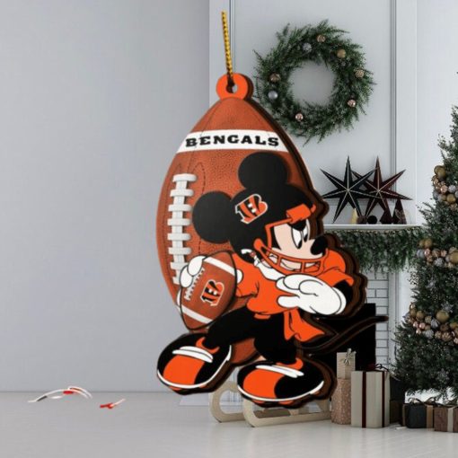 NFL Cincinnati Bengals Mickey Mouse Christmas Ornament 2023 Christmas Tree Decorations