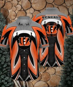 NFL Cincinnati Bengals Orange Black Hawaiian Shirt