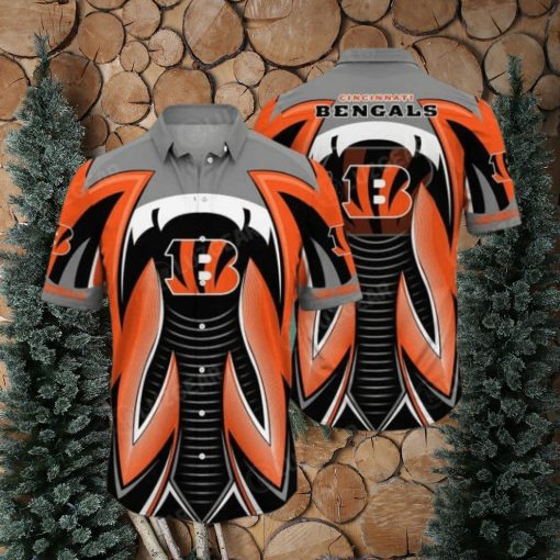 NFL Cincinnati Bengals Orange Black Hawaiian Shirt