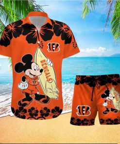 NFL Cincinnati Bengals V2 Tropical Combo Hawaiian And Short