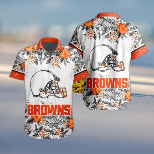 NFL Cleveland Browns Hawaiian Shirt Special Floral Tropical Team Spirit