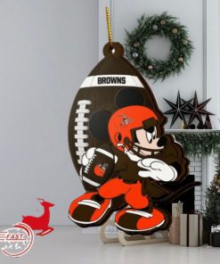 NFL Cleveland Browns Mickey Mouse Christmas Ornament 2023 Christmas Tree Decorations
