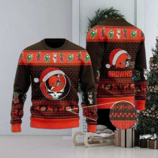 NFL Cleveland Browns Retailer Knitted Xmas Sweater For Men Women