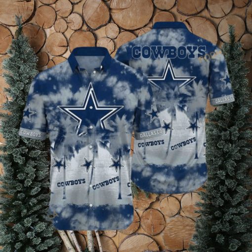 NFL Cowboys Hawaiian Shirt, Color Splash Pattern Tropical Shirt