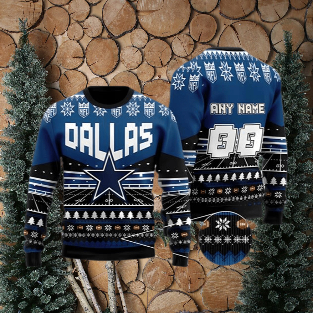 Dallas cowboys christmas discount sweater with lights