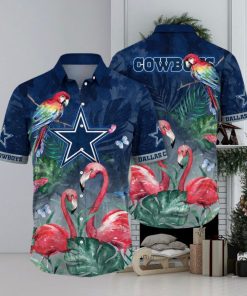 NFL Dallas Cowboys Hawaii Shirt Flamingo And Flower Aloha Shirt