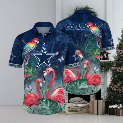 NFL Dallas Cowboys Hawaii Shirt Flamingo And Flower Aloha Shirt