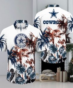 NFL Dallas Cowboys Hawaii Shirt Palm Tree Aloha Shirt For Fans