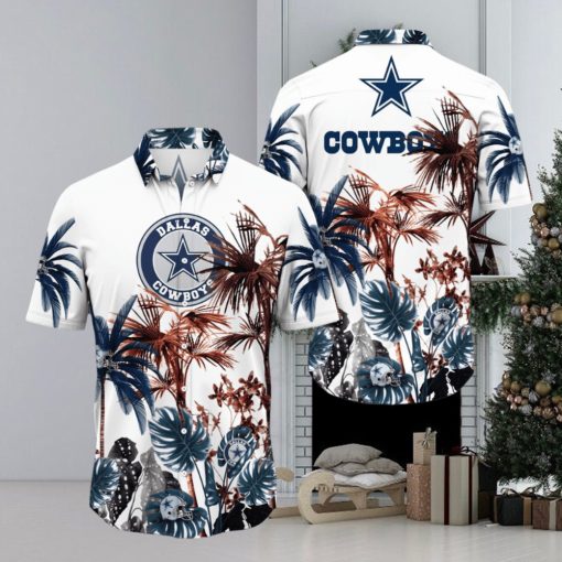 NFL Dallas Cowboys Hawaii Shirt Palm Tree Aloha Shirt For Fans