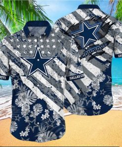 NFL Dallas Cowboys Hawaiian Shirt American Flag Football Gift