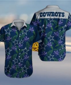 NFL Dallas Cowboys Hawaiian Shirt Tropical Flower All Over Print