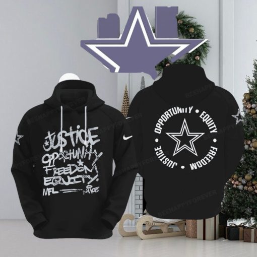 NFL Dallas Cowboys Justice Opportunity Equity Freedom Hoodie