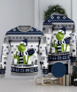 NFL Dallas Cowboys The Grinch New Ugly Christmas Sweater Xmas 3D Printed Christmas Sweater Gift