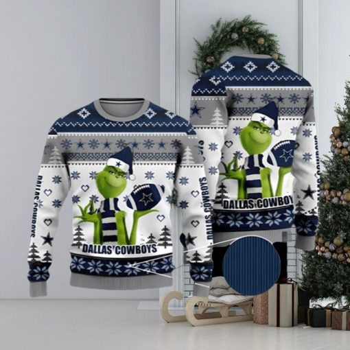 NFL Dallas Cowboys The Grinch New Ugly Christmas Sweater Xmas 3D Printed Christmas Sweater Gift