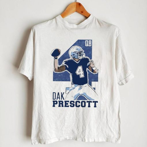 NFL Dallas Cowboys football Dak Prescott player action pose draw shirt