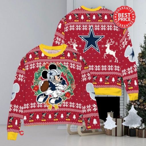 NFL Dallas Cowboys x Mickey Mouse Christ Ugly Sweater