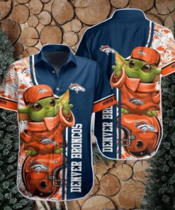 NFL Denver Broncos Baby Yoda Hawaiian Shirt