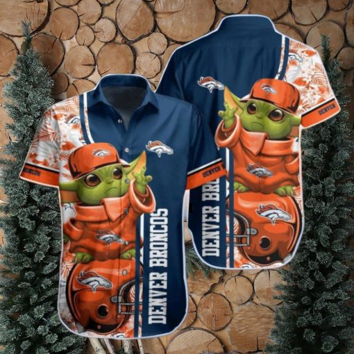 NFL Denver Broncos Baby Yoda Hawaiian Shirt