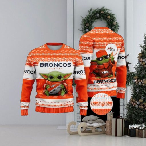 NFL Denver Broncos Christmas AOP Myrrh Knitted Sweater For Men And Women