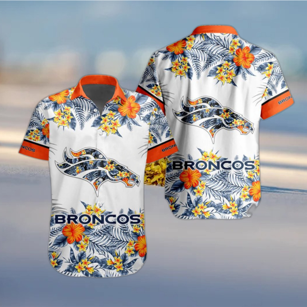 Denver Broncos Goofy Hawaiian Shirt and Shorts