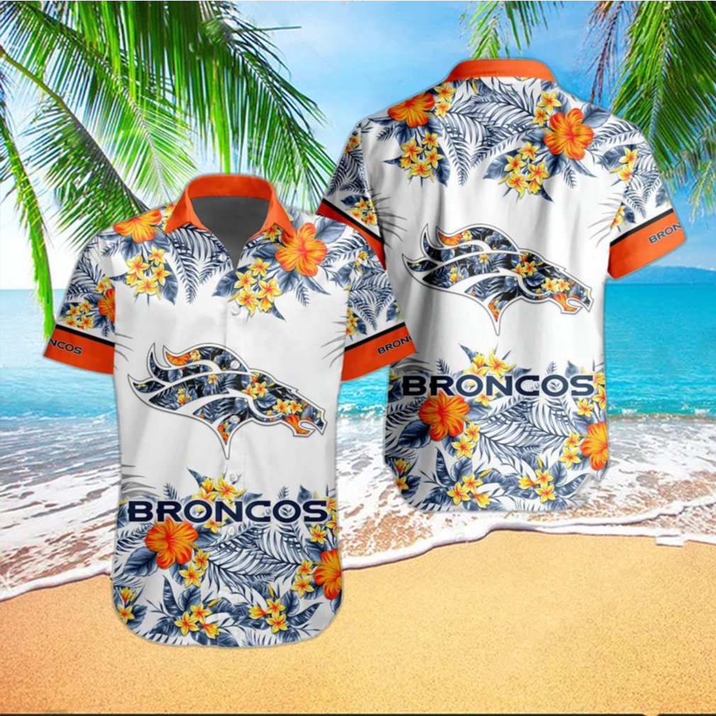 Denver Broncos NFL Flower Funny Summer Beach Pattern Aloha Hawaiian Shirt