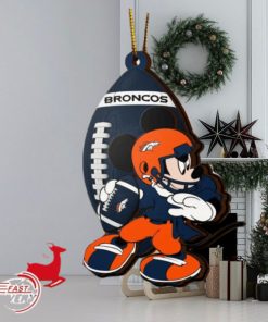 NFL Denver Broncos Mickey Mouse Christmas Ornament 2023 Christmas Tree Decorations