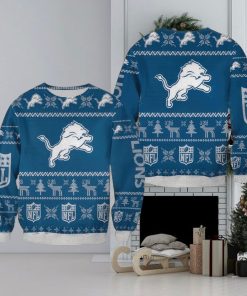 NFL Detroit Lions Christmas AOP Festivity Ugly Sweater