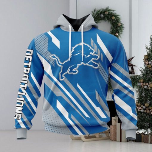 NFL Detroit Lions Custom Name Number MotoCross Concept Pullover Hoodie