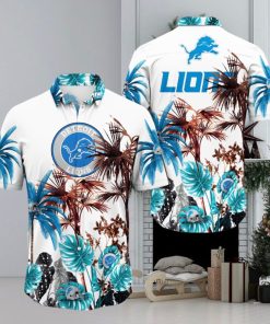 NFL Detroit Lions Hawaii Shirt Palm Tree Aloha Shirt For Fans