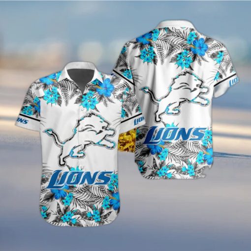 NFL Detroit Lions Hawaiian Shirt Special Floral Tropical Team Spirit