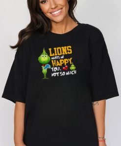 NFL Detroit Lions Makes Me Happy You Not So Much Grinch Football Sports Youth T Shirt