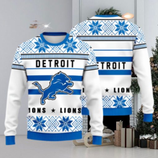 NFL Detroit Lions New Style Knitted Ugly Christmas Sweater Great Gift For Fans