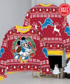 NFL Detroit Lions x Mickey Mouse Christ Ugly Sweater