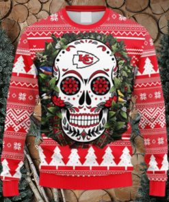 NFL Fans Arizona Cardinals Skull Flower Ugly Logo Ugly Christmas Sweater For Men And Women