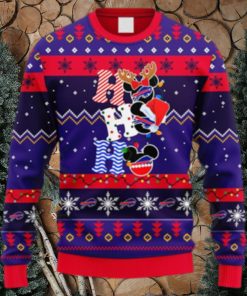 NFL Fans Buffalo Bills HoHoHo Mickey Christmas Ugly Sweater For Men Women