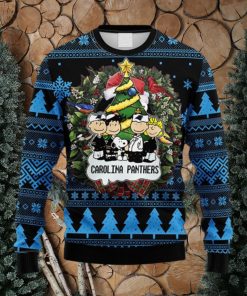 NFL Fans Carolina Panthers Snoopy Dog Christmas Ugly Sweater For Men Women