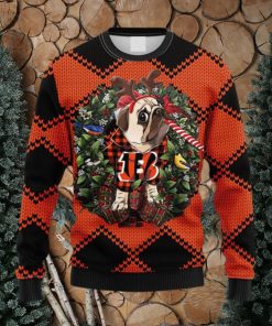 NFL Fans Cincinnati Bengals Pub Dog Christmas Ugly Sweater For Men Women