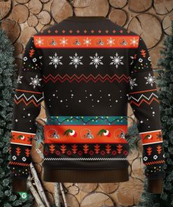 NFL Fans Cleveland Browns 12 Grinch Xmas Day Christmas Ugly Sweater For Men Women