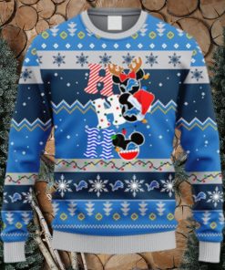 NFL Fans Detroit Lions HoHoHo Mickey Christmas Ugly Sweater For Men Women