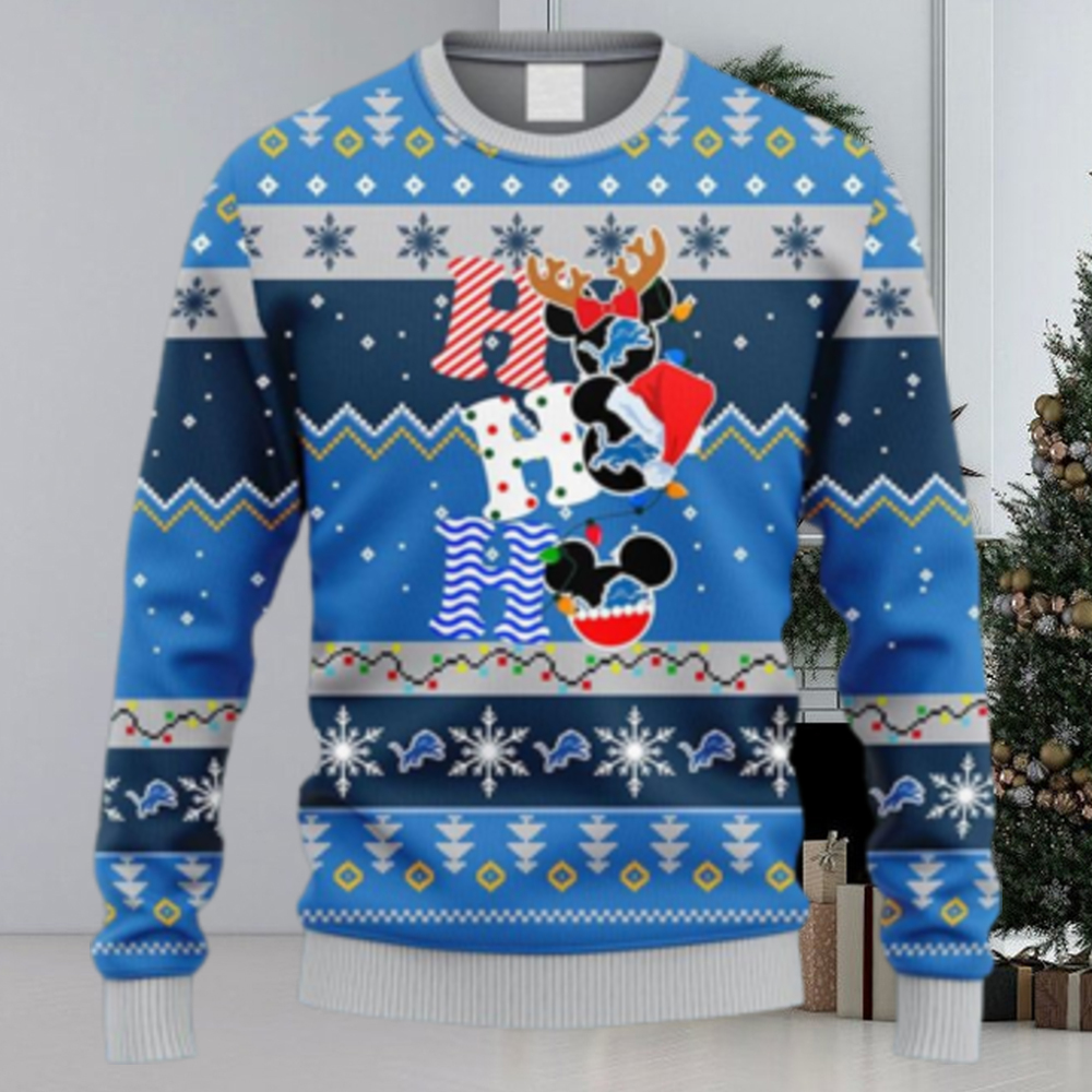 Miami Dolphins HoHoHo Mickey Christmas Ugly Sweater –